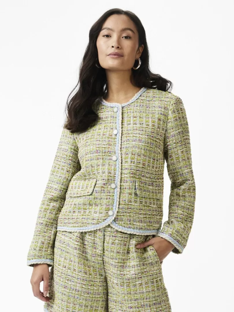 Outerwear | Blazers>Yas TWEEDSTA JACKET Omphalodes