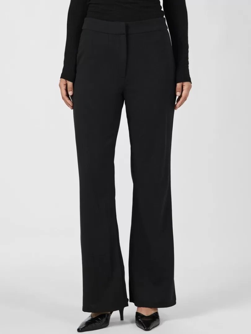 Trousers>Yas VICTORIA FLARED TROUSERS Black