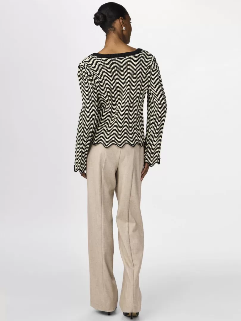 Knitwear>Yas WHIZ KNITTED CARDIGAN Black